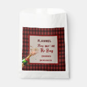 Flanel Fling voor ring rode plaid bachelorette Bedankzakje (Voorkant)
