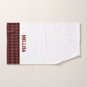 Flanel fuif voor de ring rode geruite vrijgezellen handdoek (Handdoek)