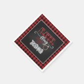 Flanel Fuif Voor de Ring Servet - Rood (Hoek)
