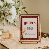 Flanel & prik  Laat je recepten Bruidscadeau Poster
