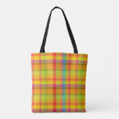 flanel tote bag (Achterkant)