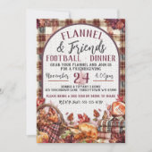 Flanel & Vrienden Football Friendsgiving-diner Kaart (Voorkant)
