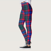 Flanel Vrouwen leggings in Rood blauw groen (Links)