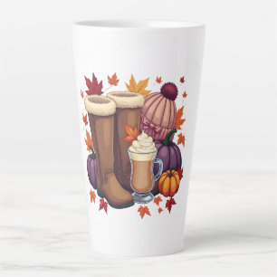 Flanellaarzen Pumpkin Spice Latte Herfst Herfst Mok