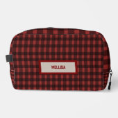 Flanellen vlindercadeau voor de bruiloft rode ge toilettasje (Voorkant)