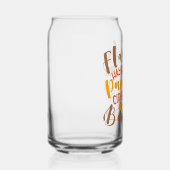 Flanels Hay Rides Pompoenen Cider Leaves Bonfires Blikvorm Glas (Rechts)