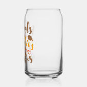 Flanels Hay Rides Pompoenen Cider Leaves Bonfires Blikvorm Glas (Links)