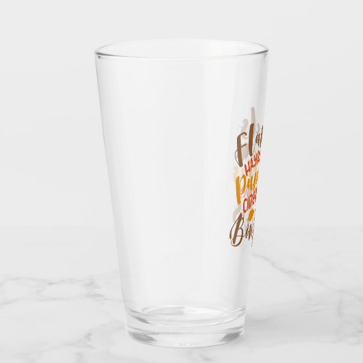 Flanels Hay Rides Pompoenen Cider Leaves Bonfires Glas (Rechts)