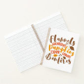 Flanels Hay Rides Pompoenen Cider Leaves Bonfires Notitieboek (Binnen)