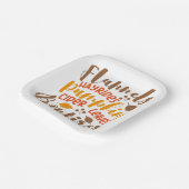 Flanels Hay Rides Pompoenen Cider Leaves Bonfires Papieren Bordje (Gebogen)