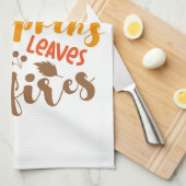 Flanels Hay Rides Pompoenen Cider Leaves Bonfires Theedoek (Quarter Fold)