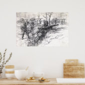 Flank-ondersteuning Poster (Keuken)