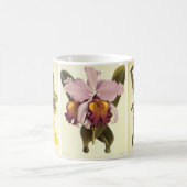  flank van Floral, Tropische orchidebloemen Koffiemok (Center)