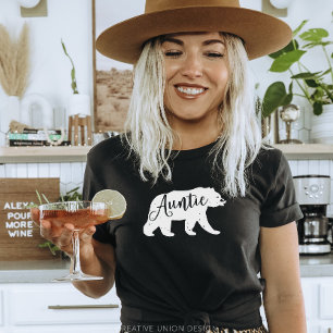 Flannel Adventure Auntie Beer Baby shower T-shirt