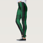 Flannel Buffalo Gedekte groene lumberjack textuur Leggings (Links)