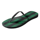 Flannel Buffalo Gedekte groene lumberjack textuur Teenslippers (Schuin)