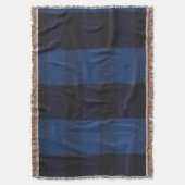 Flannel Buffalo Pset Blue lumberjack textuur Deken (Voorkant Verticaal)