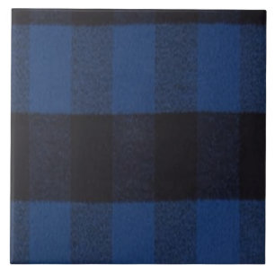 Flannel Buffalo Pset Blue lumberjack textuur Tegeltje