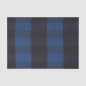 Flannel Buffalo Pset Blue lumberjack textuur Tissuepapier (Voorkant)