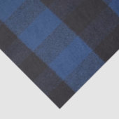 Flannel Buffalo Pset Blue lumberjack textuur Tissuepapier (Detail)