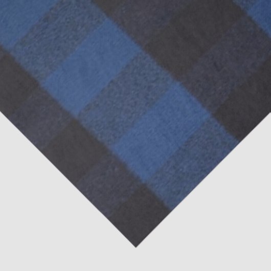 Flannel Buffalo Pset Blue lumberjack textuur Tissuepapier (Detail)