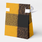 Flannel Buffalo Pset Gele lumberjack textuur Bedankdoosjes (Achterkant)