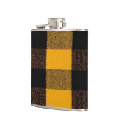Flannel Buffalo Pset Gele lumberjack textuur Heupfles (Links)