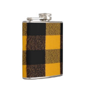 Flannel Buffalo Pset Gele lumberjack textuur Heupfles (Rechts)