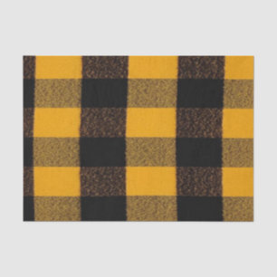 Flannel Buffalo Pset Gele lumberjack textuur Tissuepapier