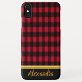 Flannel Buffalo Pset Red lumberjack textuur Case-Mate iPhone Case