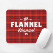 Flannel Channel Logo "Mouse Pset" Muismat (Met muis)