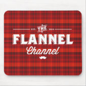 Flannel Channel Logo "Mouse Pset" Muismat (Voorkant)