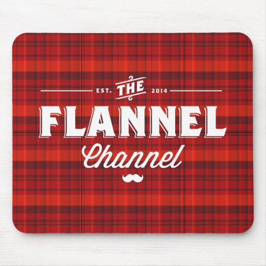 Flannel Channel Logo "Mouse Pset" Muismat (Voorkant)