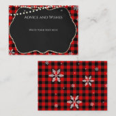 Flannel Christmas Note Card Notitiekaartje (Voorkant / Achterkant)