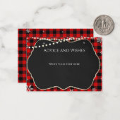 Flannel Christmas Note Card Notitiekaartje (Voorkant / Achterkant in situ)