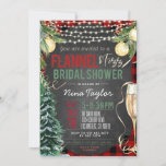 Flannel en Fizz Bridal Shower Kaart<br><div class="desc">Flannel en Fizz Bridal Shower</div>