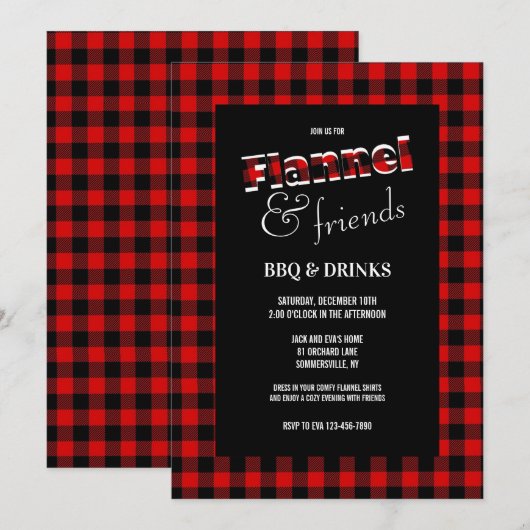 Flannel en Friends Kaart (Voorkant / Achterkant)