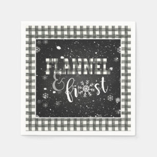 Flannel en Frost Paper Napkin - White - Snow Servet