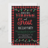 Flannel en Frost Red Black met kerstfeest Kaart (Voorkant)