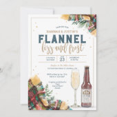 Flannel Fizz en Frost Couples Shower Invitation Kaart (Voorkant)
