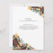 Flannel Fizz en Frost Couples Shower Invitation Kaart (Achterkant)