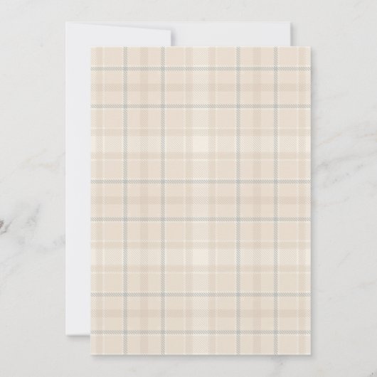 Flannel & Fizz Herfst Rustieke Casual Koppels Douc Kaart (Achterkant)