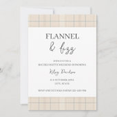 Flannel & Fizz Winter Chic Bachelorette Weekend Kaart (Voorkant)