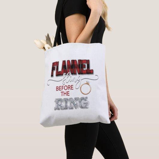 Flannel Fling before Ring Canvas tas - Rood (Dichtbij)