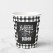 Flannel Fling before the Ring Paper Cup - White Papieren Bekers (Achterkant)