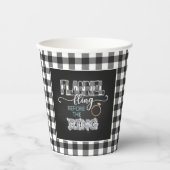 Flannel Fling before the Ring Paper Cup - White Papieren Bekers (Voorkant)