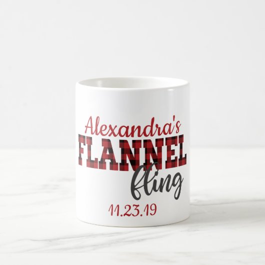 Flannel Fling Coffee Mok - Bridesmaid Gift (Center)