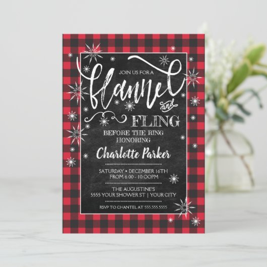 Flannel & Fling vóór de uitnodiging van de Ring Sh (Staand voorkant)