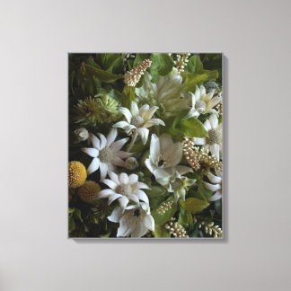 Flannel Flower Velvet Texture Fine Art Canvas Afdruk