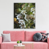 Flannel Flower Velvet Texture Fine Art Canvas Afdruk (Insitu (Woonkamer))